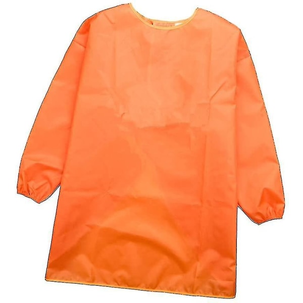 Barnmålarsmock, barnförkläde, haklapp Orange S