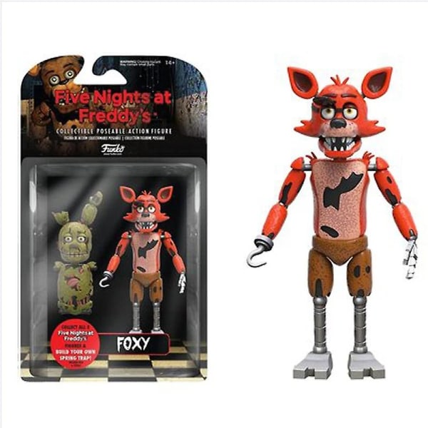 15cm Fnaf Figurer Freddy Bonnie Foxy Chica Fazbear Bjørn Actionfigur Pvc Samling Mareritt Fredbear Ballonggutt Dukker Modell[HK] 1