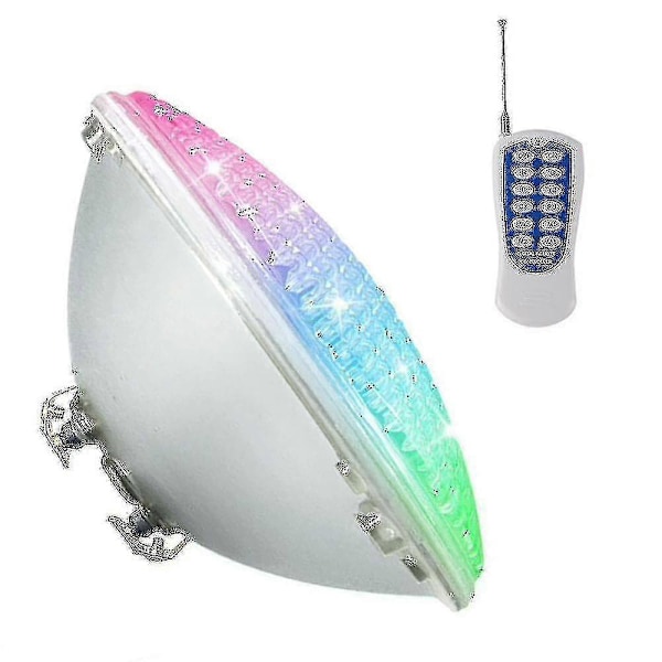 Led-allasvalaisin, 18 W Par56 RGB -uima-allasvalo. Vedenalainen kohdevalaisin kaukosäätimellä, 12 V AC / DC IP68 vedenpitävä Po[HK]