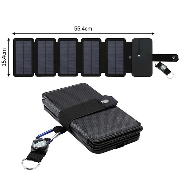 Foldable Outdoor Travel Portable Solar Charger For Phone Battery Hiking Camping Usb 5v  Emergency Portable Power Cell 1[HhhK]