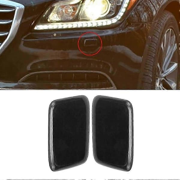 Forlygtevaskerdæksel til Hyundai Genesis 2014-2016 Forlygtevaskerdyse Jetdæksel 98681B1000 98682B1000[HK] Black