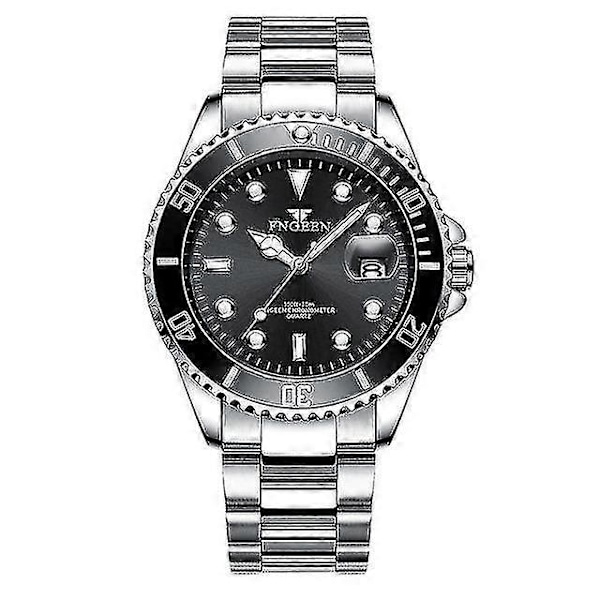 2023 Nye Herreure Herre Rustfrit Stål Vandtæt Mode Quartz Ure Herre Ur Lysende Herre Luksusur[HK] s925- 4