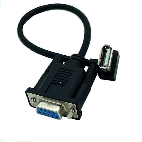 Rs232 Db9 9-nastainen naaras USB 2.0 A uros PLC-sarjakaapelisovitinmuunnin 8\" tuumaa 25 cm Ft[HK]