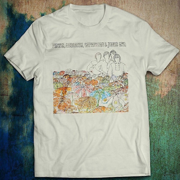 The Monkees T-Shirt Pisces, Aquarius, Capricorn & Jones Ltd. Words Klassisk Storlek S-2XL REF157[HK] L