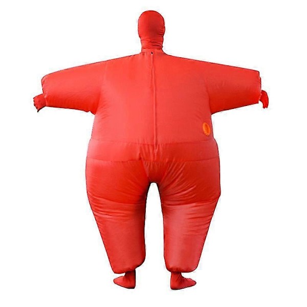 Uppblåsbar Helkroppsdräkt Kostym Vuxen Rolig Cosplay Klädsel Fest Leksak Gåva[HK] Red