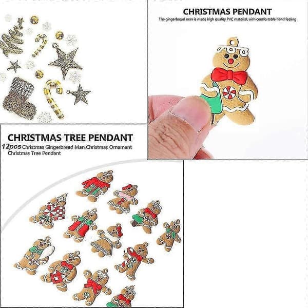 Jule Gingerbread Man Ornament til Trædekoration[HK]