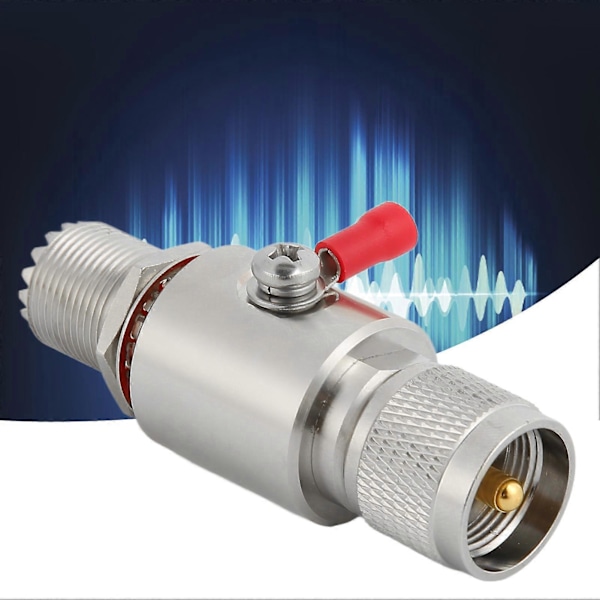 Lynafleder UHF Koaksial Lynbeskyttelse til CB Radio HAM Radio Udstyr 2 Vejs Basestationer[HK]