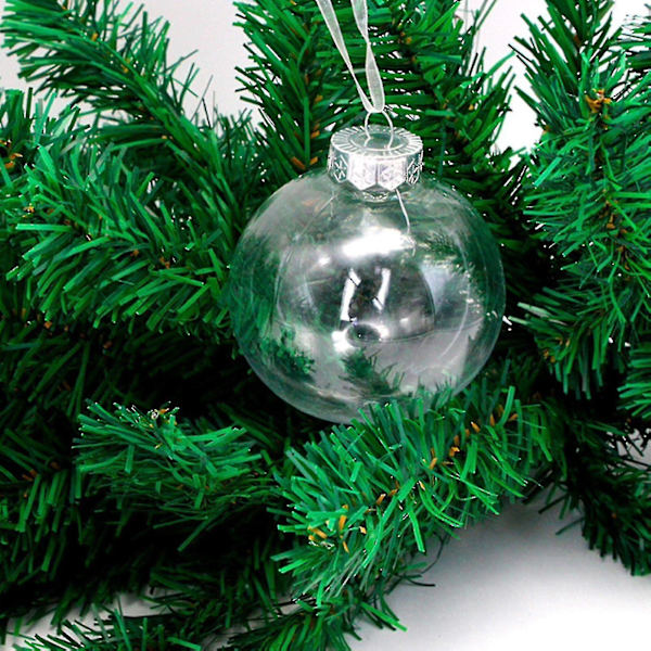 10 st Transparenta Julgranskulor Ihåliga Plast Glans DIY Tomma Prydnadskulor För Fest [HK] 8 cm