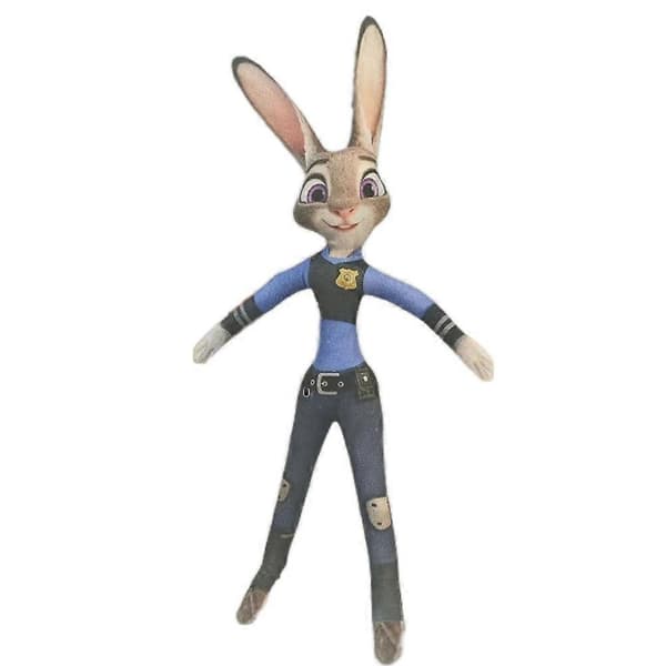 Zootopia Nick Judy Plyschdocka med Skelett för Flexibel Posering Samlarobjekt[HK] C