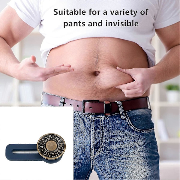Midjeförlängare för jeans, kjolar och byxor 5-pack Blå Blå[HK]