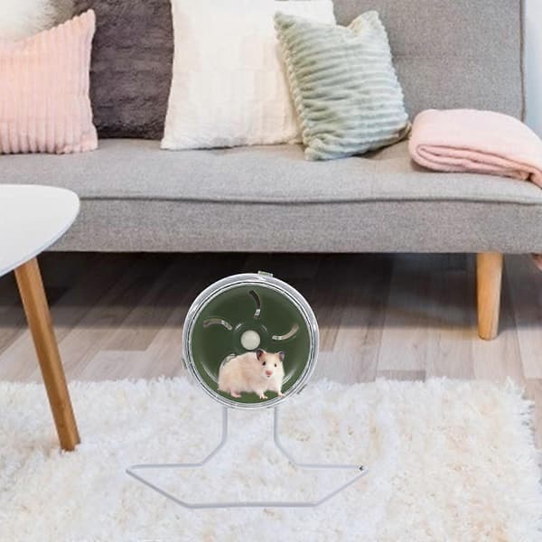 Tyst Hamsterhjul Leksak för Hamster med Stativ[HK]