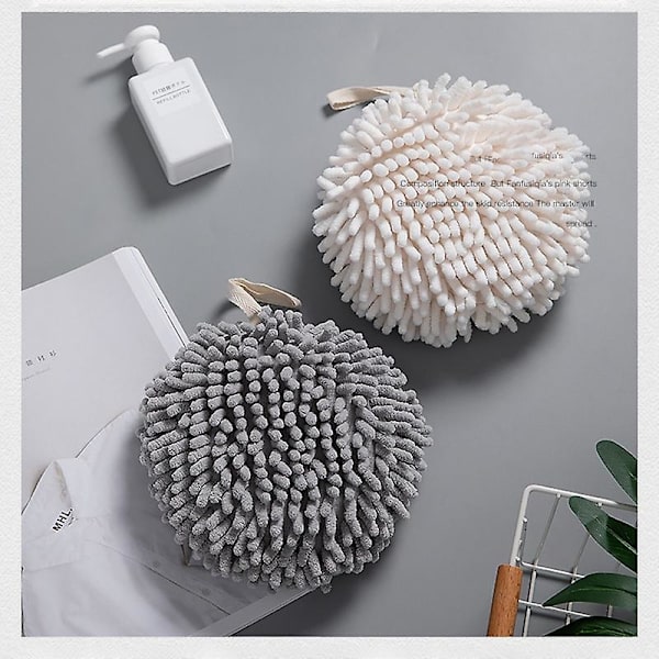 HK Snabbtorkande Chenille Handduk för Badrum Gray
