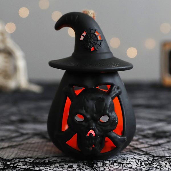 Halloween Græskar Lys Græskar Lampe 2-pak