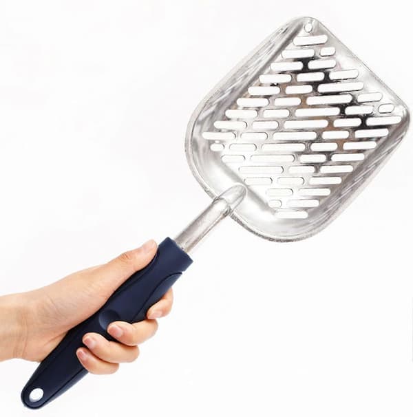 Kattespade, aluminiumslegering, gummihåndtak