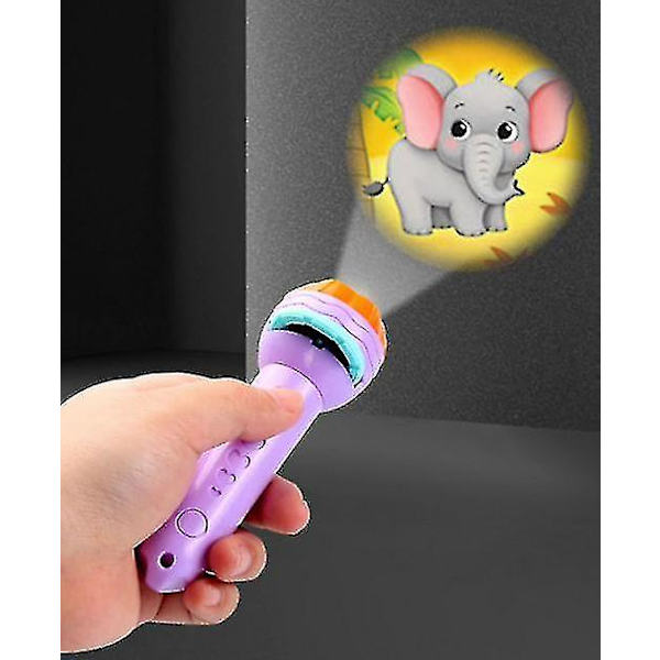 Barnens tidiga utbildningsprojektor Berättelse Maskin Sänggåva Leksak Ficklampa Leksak[HK] purple