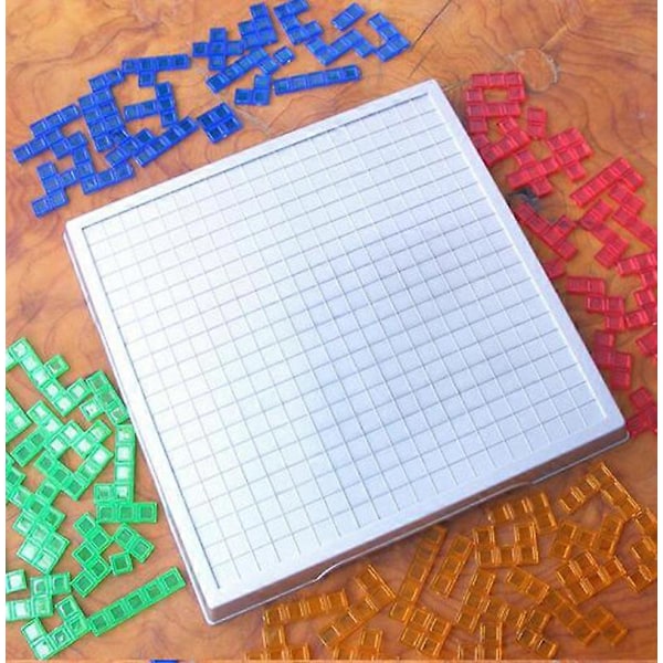 2021 Strategispel Blokus Brädspel Pedagogiska Leksaker Fyrkanter Spel Lätt Att Spela För Barn Serier inomhusspel Partygåva Barn[HK] grey 4 players