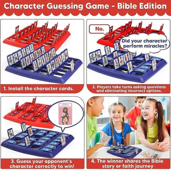 Guess Bible Who I Am brädspel för barn[HK]