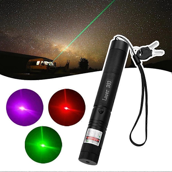 532nm Fokuserbar Laserpenna Multifunktionell Laserpekare för Presentationer[HK] Green Light