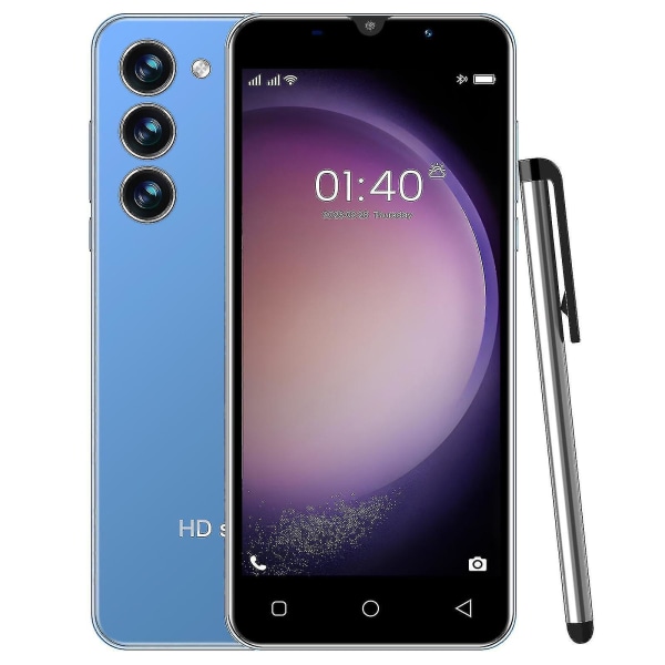 S23 smarttelefon 5-tommers 512mb+ 4g minne 1500mah Ultralang, utsøkt utendørs sportstelefon[HK] Blue