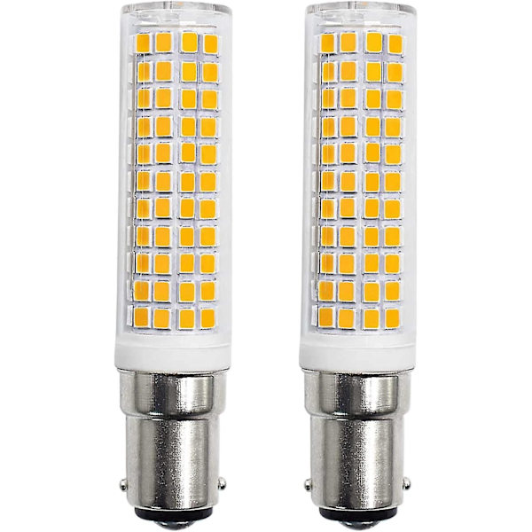 HKK  2 stk. B15d 10,5w LED-pære, der erstatter 100w B15d halogenpære, 1250 lumen, 100 % ny