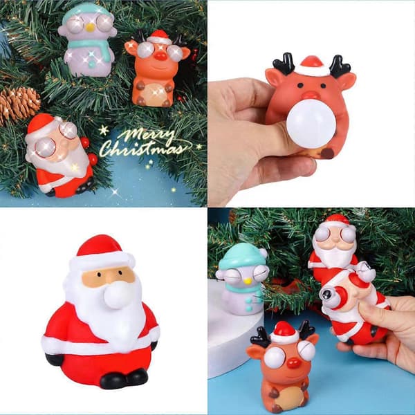 Blødt og klembart stresslegetøj perfekt til jul [HK] blowing bubbles