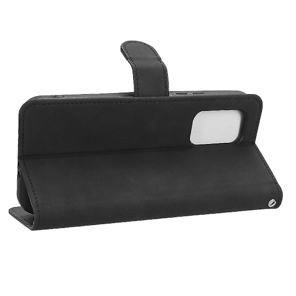 För Nokia XR21 Anti-fall PU Läder Plånboksfodral Hudvänligt Telefonskal med Ställ [HK] Black