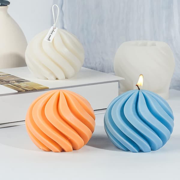 Silikonspiralformar för ljustillverkning (Set om 10)[HK] D