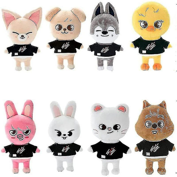 Skzoo Plyschleksaker Stray Kids Cartoon Stoppade Djur Plushies Dockor Bbokari Leebit Wolf Chan Puppym Present 20cm[HK] Jiniret