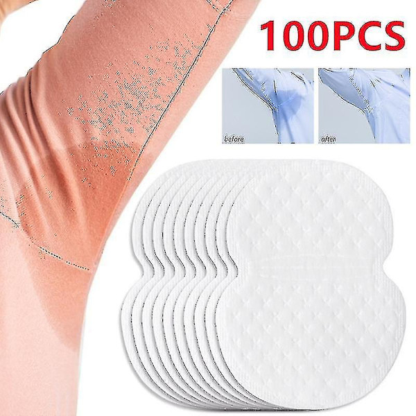 HKK  100 st/set svettlappar för armhålor, kläder, svettdeodorantlappar, armhålelappar, svettabsorberande lappar