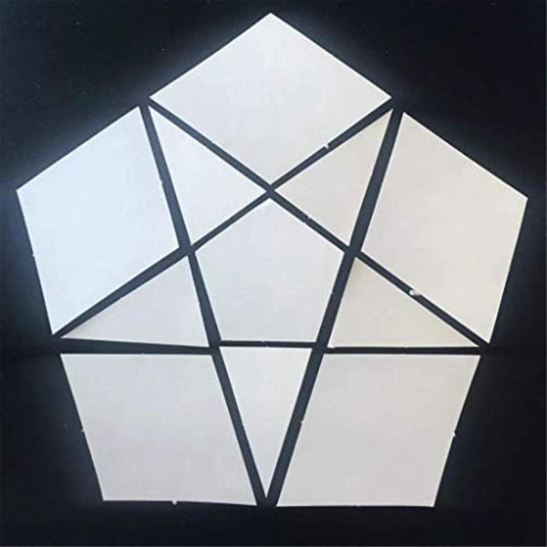 Sæt med 12 patchwork/engelsk papirstykker Quilt skabelon sæt, håndsyning skabelon diamant trekant([HK])