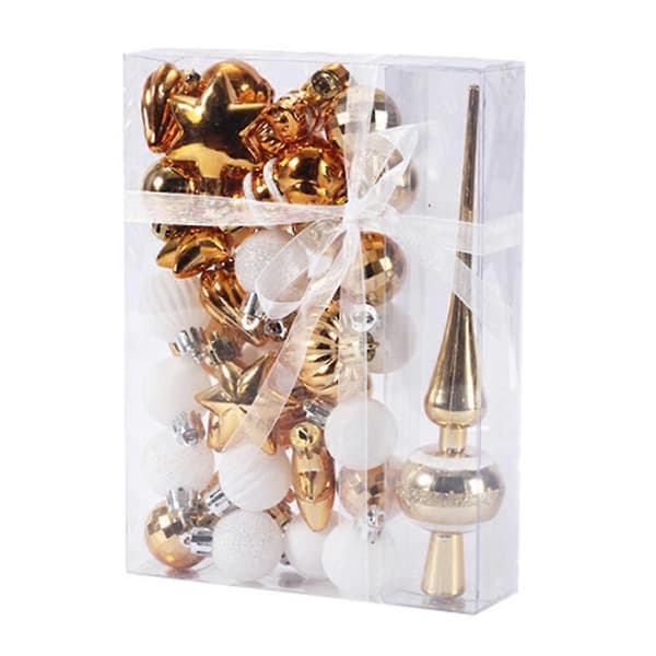 Julekuler, plast, gjenbrukbar dekorasjon
