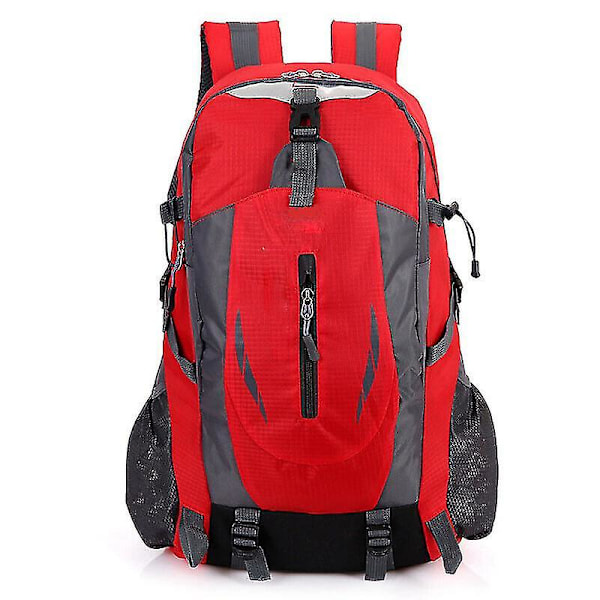 40l Stor Vattentät Ryggsäck Camping Vandring Promenad Utomhus Resa Ryggsäck Ozi[HK] Red