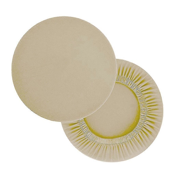 2 st Tygbeklädnad Kontorsmöbler Tillbehör Pallöverdrag Rund Barpall Överdrag - Supermjukt Och Tvättbart Elastiskt Pallskydd För 3045[HK] Beige