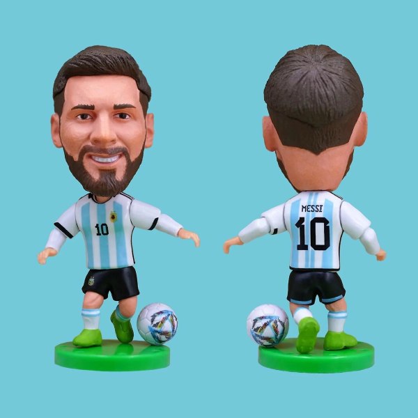 Fotballstjerne Messi Figur Fotballspiller Ornamenter Samling Dukke Sports Actionfigurer Souvenirs Lekegaver [HK] 6