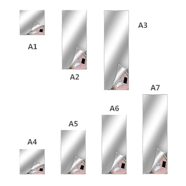 Joustavat peililevyt, itseliimautuvat ei-lasiset peililaatat, tee-se-itse peiliseinätarrat kodin seinäkoristeisiin [HK] 50*200cm*0.1mm