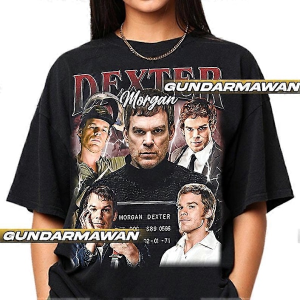 Rajoitettu Dexter Morgan Vintage T-paita, Lahja naiselle ja miehelle Unisex T-paita | Timnashsuhushs101[HK] L