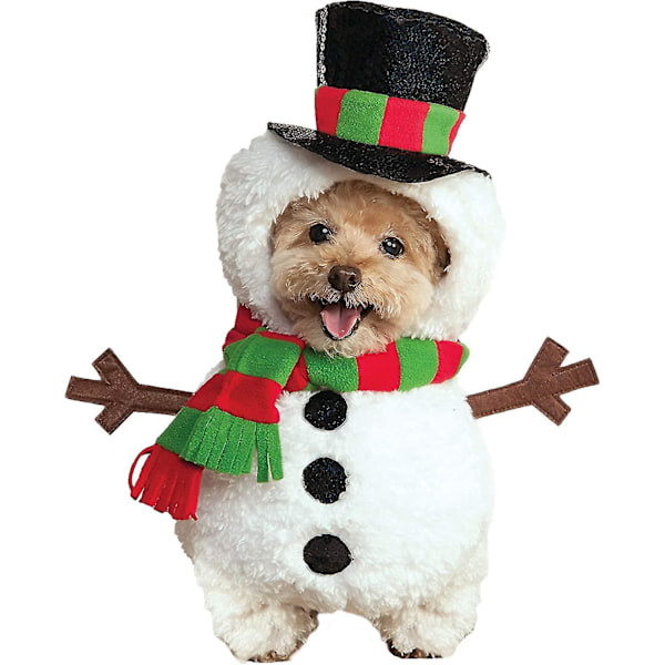 Christmas Snowman Pet Costume$dog Snowman Costume$dog Christmas Clothes Holiday Dog Cat Pet For Christmas Cosplay Pet Apparel   S  within 4 kg