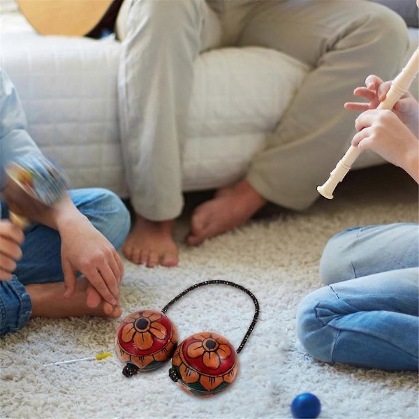 Håndtegnede Maracas Musikinstrumenter Rytmiske Bolde Shaker Rytmebolde Shaker Rystebolde Hånd Shaker Bolde[HK] As Shown