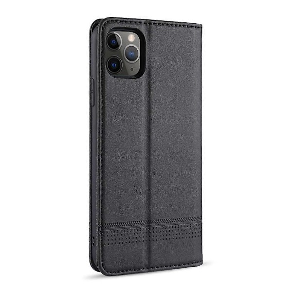 Läderfodral för iPhone 12 / 12 Pro[HK] Black