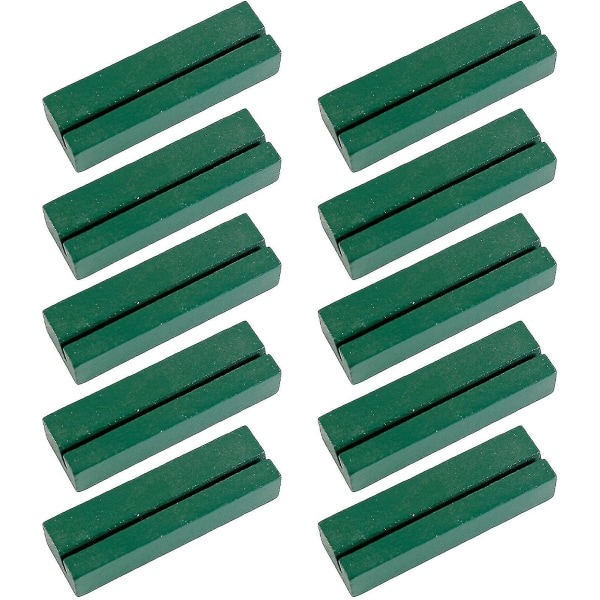 10 kpl/setti puinen kortinpidike, täydellinen sileä pinta, vintage-tyyli, hääjuhlan kortinpidike, teline kotiin[HkkK] Green