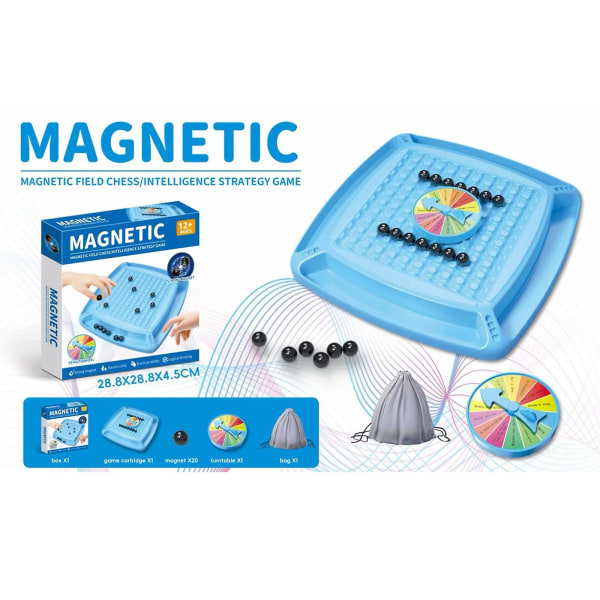 Magnetisk skakspil, Magnetbrætspil til voksne, Fantastisk julegavelegetøj til drenge og piger[HK] B