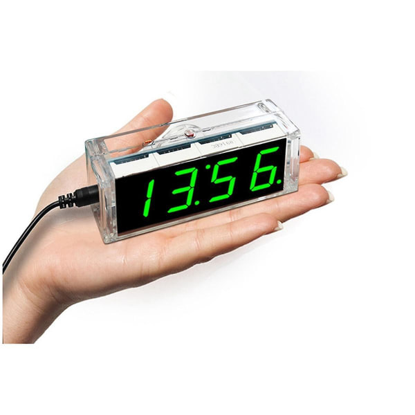 HK digitaalisen kellosarjan valonohjaus 1 tuuman led-digitaaliputki 51 mikrokontrolleri elektronisen kellon tee itse osat kuorella Photo Color