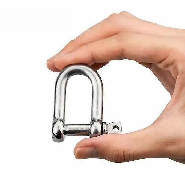 M12 D Ring Quick Release Spænde, 304 Rustfrit Stål, Ideel til Konstruktionsrigging, Køretøjsbjærgning, Multianvendelse [HK] 1count