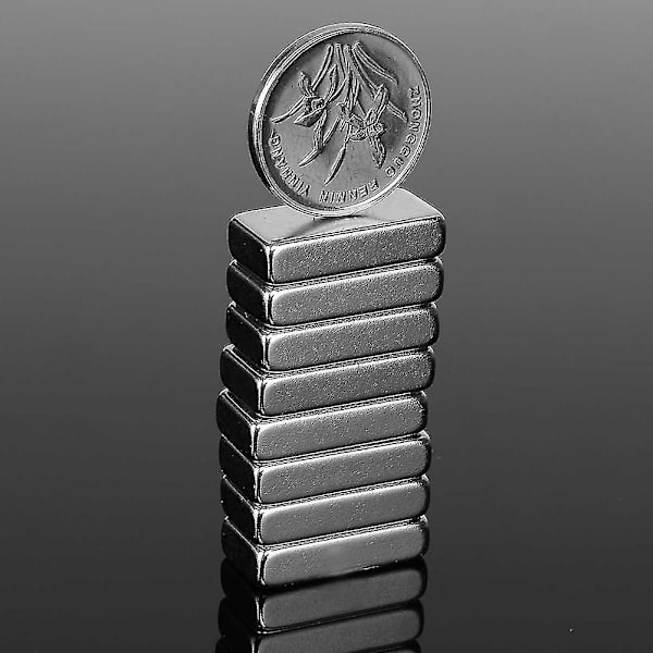 HKK  8 kpl 20x10x5mm N52 Kuutio Harvinaisten Maametallien Neodyymi Jääkaappimagneetti Super Vahva Lohko Mengxi