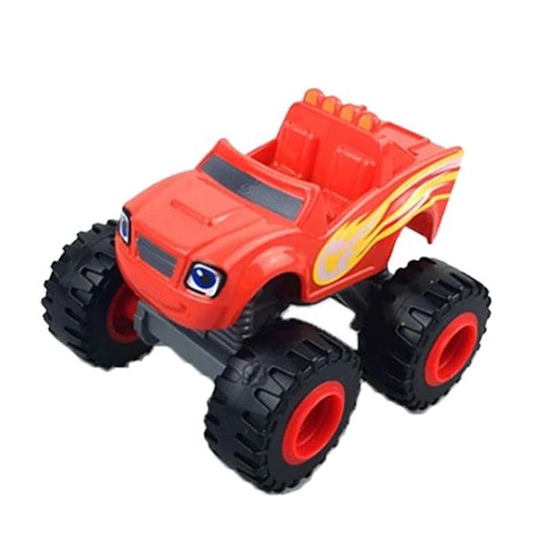 Super Stunts Truck Nickelodeon Blaze och Monstermaskinerna Leksaksbil Racerbil Leksak[HK] Red