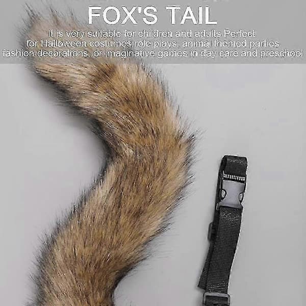 Fox Style Svans med Clip Öron för Kostym, Pälsdesign[HK] Wolf