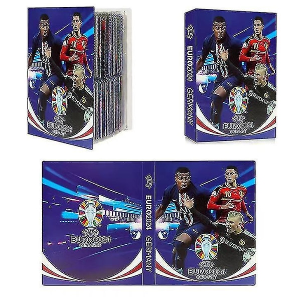 Jalkapallotähtikortti-albumikartta kirjepidike kansio, 240 kpl tähtikorttilaatikko kokoelma albumikirjakansio lasten lelulahja[HK] style 2