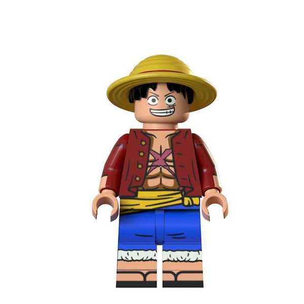 6 st One Piece Byggklossar Mini Actionfigurer Anime Karaktär Monterade Minifigurer Leksaker Barn Pojkar Flickor Julgåva[HK]