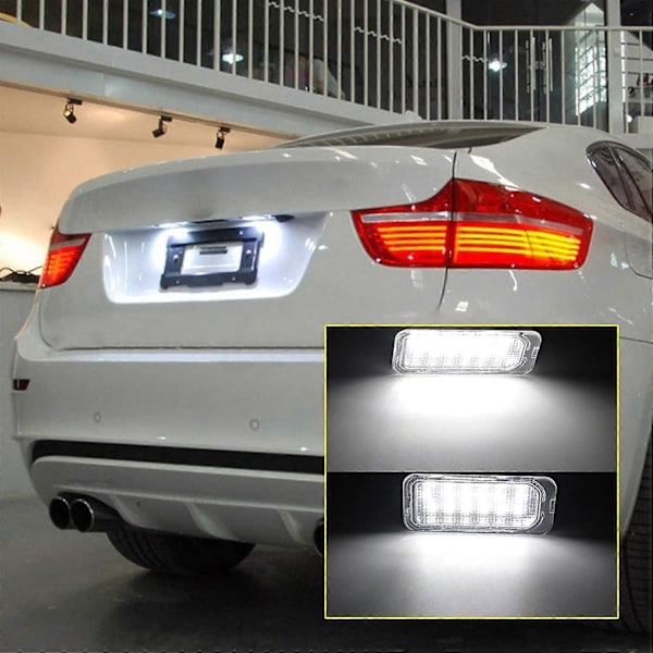 SMD 18 LED Nummerpladelygte - til Ford Fiesta Focus C-Max Mondeo Galaxy S-Max Kuga Jaguar[HK]