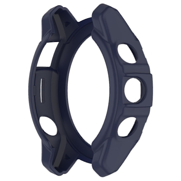 TPU-urkasse for Garmin Epix Pro (gen 2) 47mm/Fenix 7 Pro/Fenix 7, Anti-ripe Hullet Deksel Midnight Blue